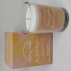 Sea Salt & Citrus Aromatherapy Soy Blend Cause Candle from Lasting Smiles‎